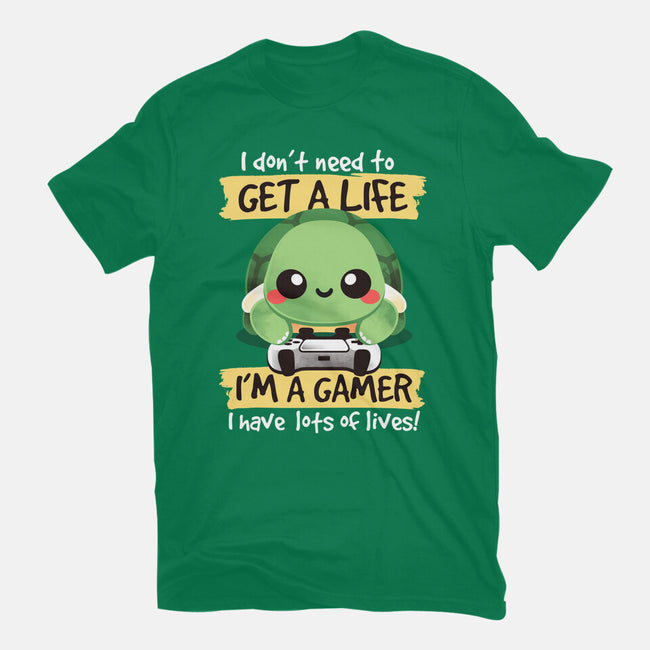 Gamer Turtle-Mens-Basic-Tee-NemiMakeit