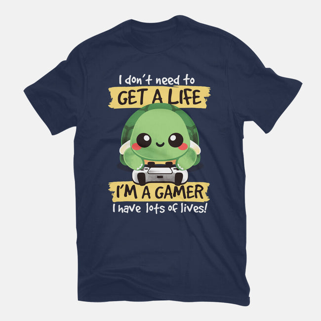 Gamer Turtle-Mens-Basic-Tee-NemiMakeit