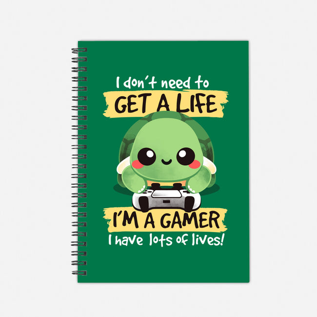 Gamer Turtle-None-Dot Grid-Notebook-NemiMakeit