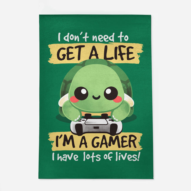 Gamer Turtle-None-Outdoor-Rug-NemiMakeit