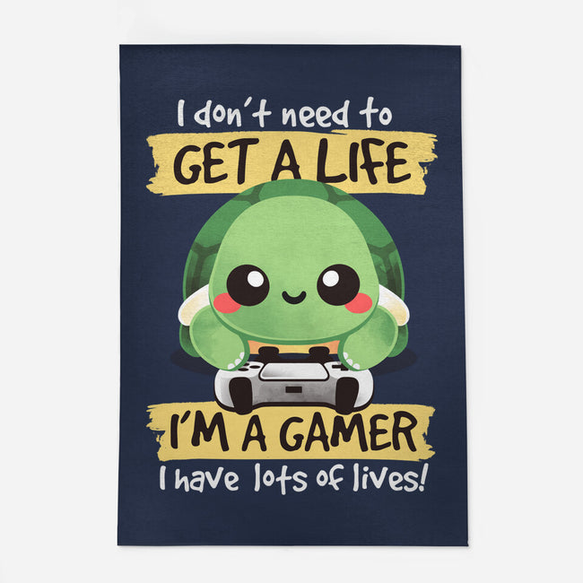 Gamer Turtle-None-Outdoor-Rug-NemiMakeit