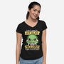 Gamer Turtle-Womens-V-Neck-Tee-NemiMakeit