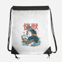 Monster Samurai-None-Drawstring-Bag-ilustrata