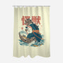 Monster Samurai-None-Polyester-Shower Curtain-ilustrata