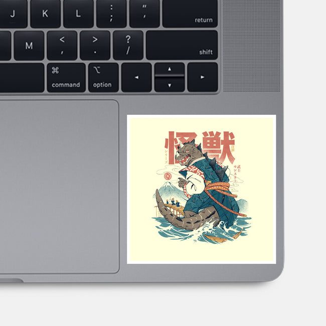 Monster Samurai-None-Glossy-Sticker-ilustrata