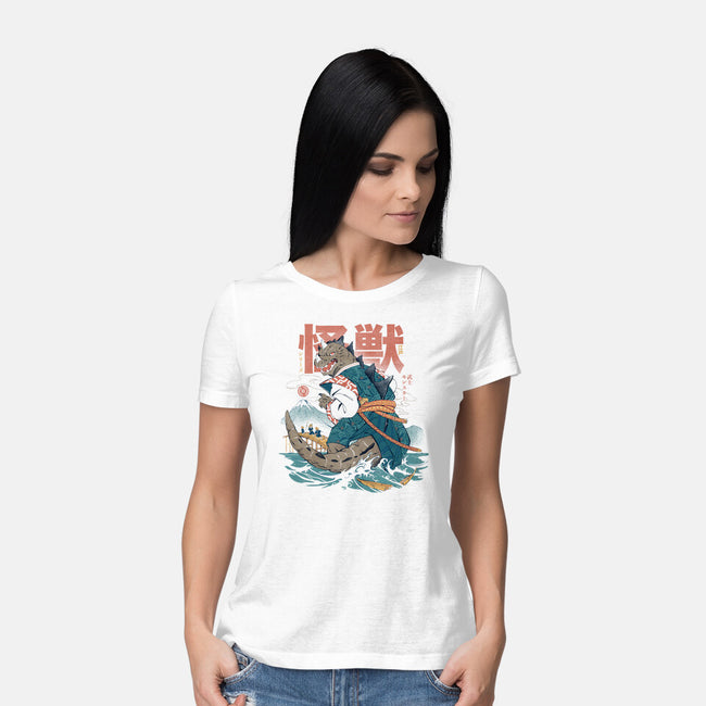 Monster Samurai-Womens-Basic-Tee-ilustrata