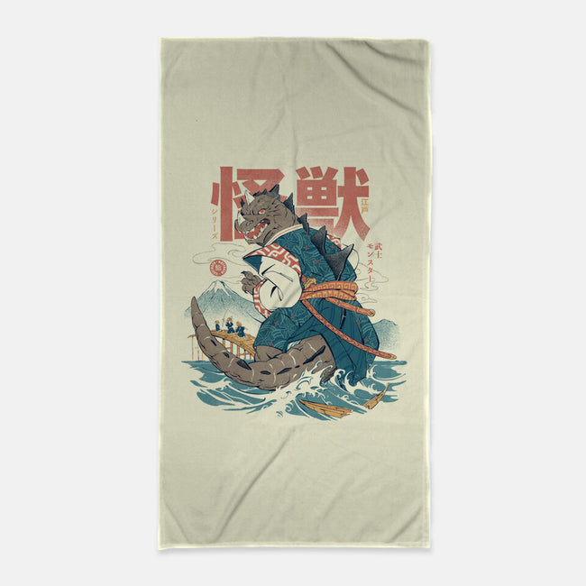 Monster Samurai-None-Beach-Towel-ilustrata