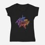 Turtle Ninja Family-Womens-V-Neck-Tee-nickzzarto