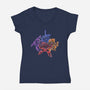Turtle Ninja Family-Womens-V-Neck-Tee-nickzzarto