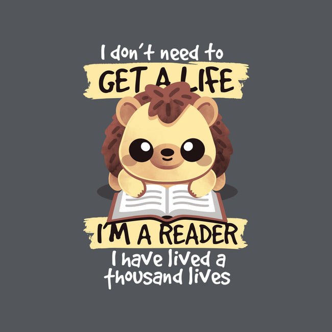 Reader Hedgehog-Unisex-Crew Neck-Sweatshirt-NemiMakeit