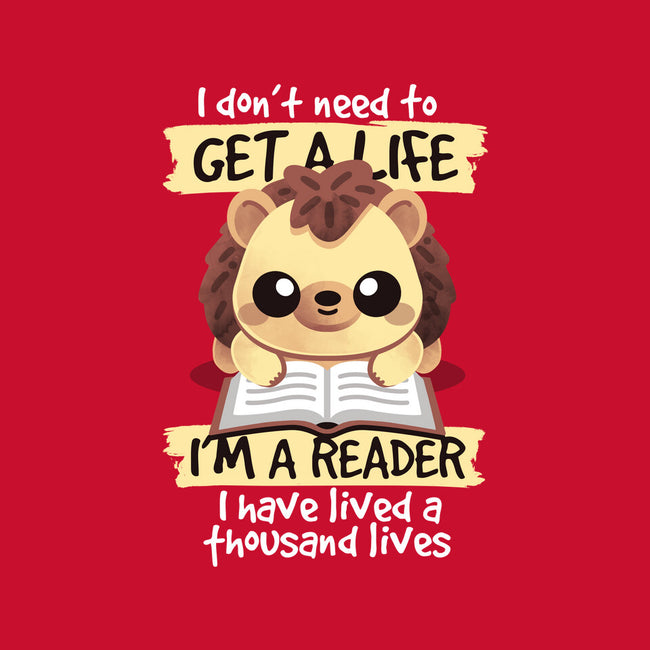 Reader Hedgehog-None-Adjustable Tote-Bag-NemiMakeit