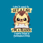 Reader Hedgehog-None-Glossy-Sticker-NemiMakeit