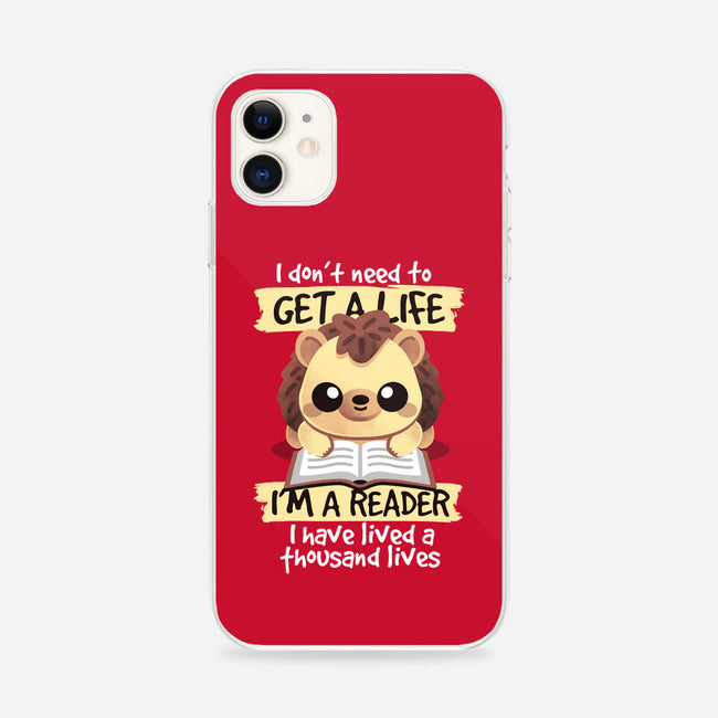 Reader Hedgehog-iPhone-Snap-Phone Case-NemiMakeit