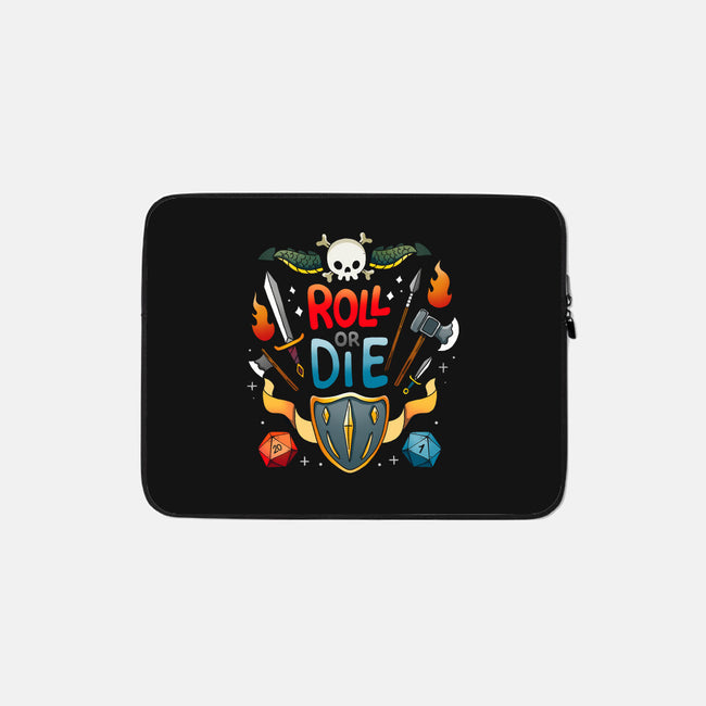 Roll Or Die-None-Zippered-Laptop Sleeve-Vallina84
