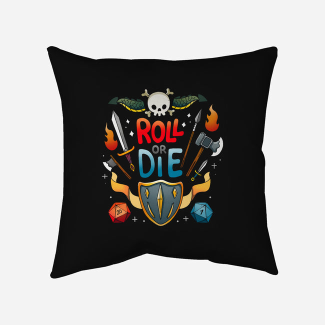 Roll Or Die-None-Removable Cover w Insert-Throw Pillow-Vallina84