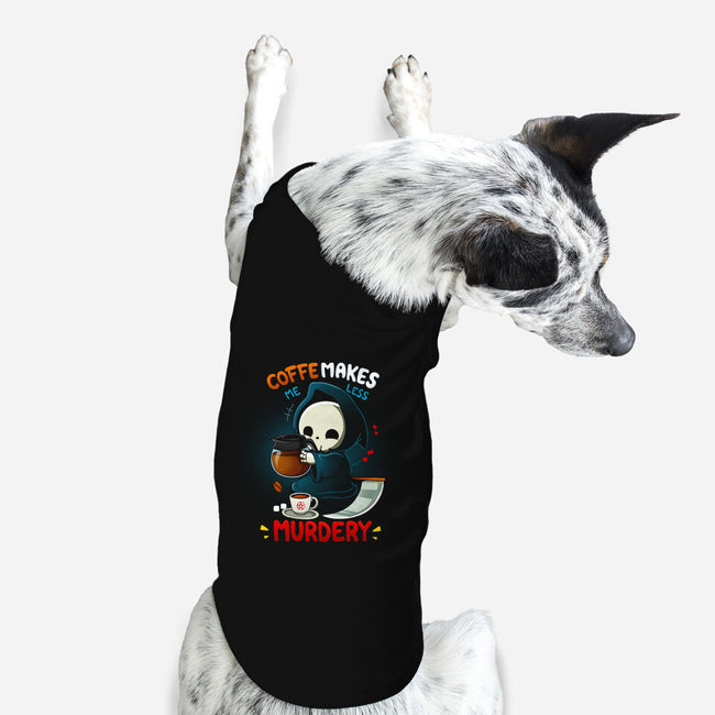 Less Murdery-Dog-Basic-Pet Tank-Vallina84