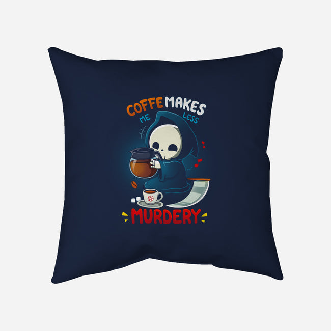 Less Murdery-None-Removable Cover w Insert-Throw Pillow-Vallina84