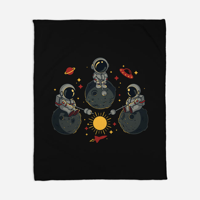 Space Camping-None-Fleece-Blanket-erion_designs