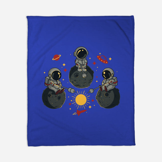 Space Camping-None-Fleece-Blanket-erion_designs