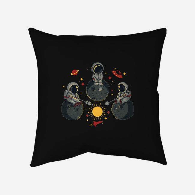 Space Camping-None-Removable Cover-Throw Pillow-erion_designs
