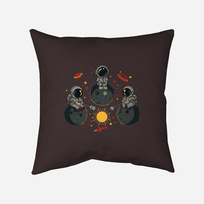 Space Camping-None-Removable Cover-Throw Pillow-erion_designs