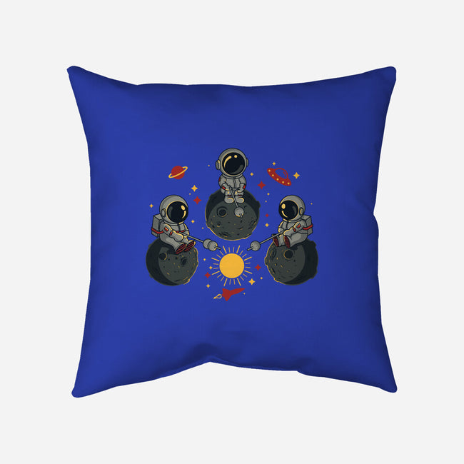 Space Camping-None-Removable Cover-Throw Pillow-erion_designs