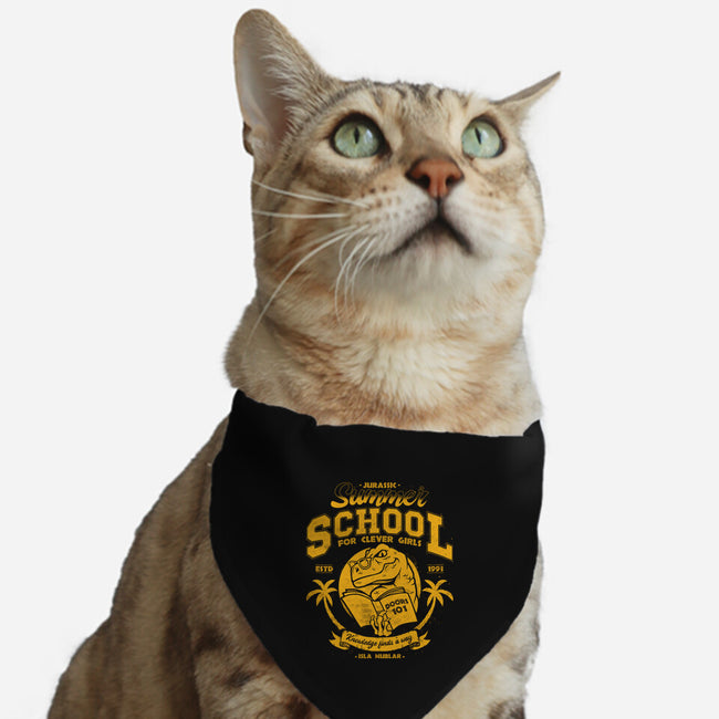 Jurassic Summer School-Cat-Adjustable-Pet Collar-teesgeex