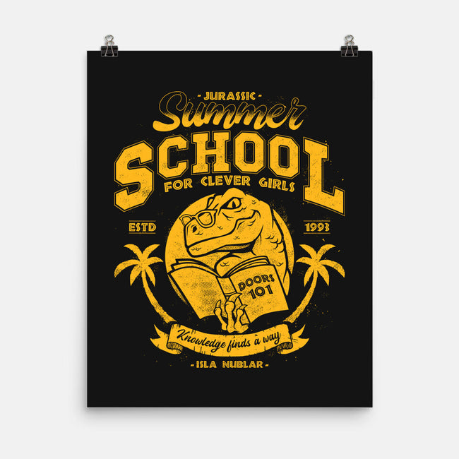 Jurassic Summer School-None-Matte-Poster-teesgeex