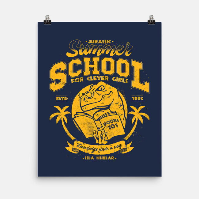 Jurassic Summer School-None-Matte-Poster-teesgeex