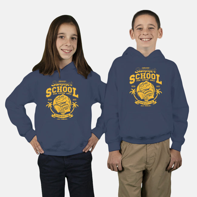 Jurassic Summer School-Youth-Pullover-Sweatshirt-teesgeex