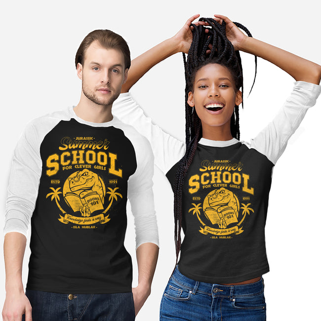 Jurassic Summer School-Unisex-Baseball-Tee-teesgeex