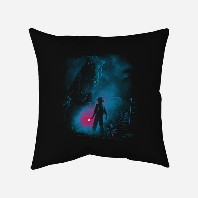 Attack On T-Rex-None-Removable Cover-Throw Pillow-teesgeex