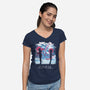 Your Name-womens v-neck tee-pescapin