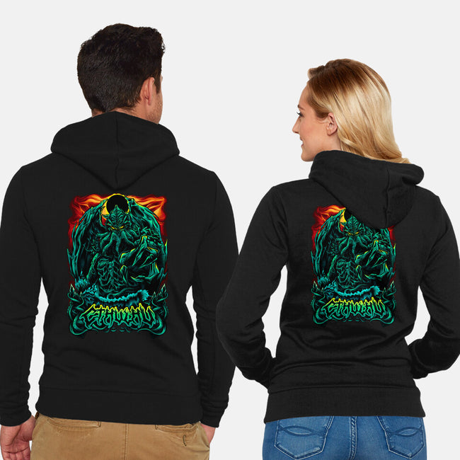 Deep Dark-Unisex-Zip-Up-Sweatshirt-Conjura Geek