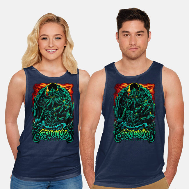 Deep Dark-Unisex-Basic-Tank-Conjura Geek