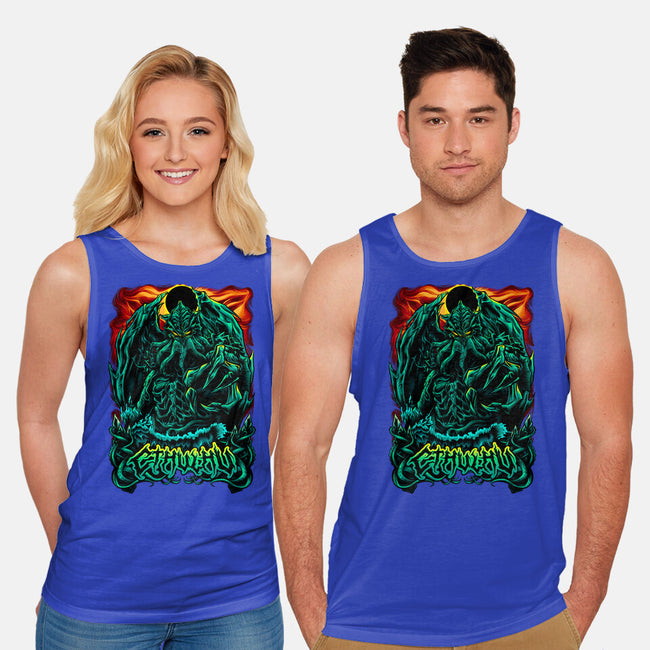 Deep Dark-Unisex-Basic-Tank-Conjura Geek