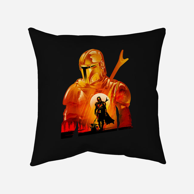 Mando-None-Removable Cover w Insert-Throw Pillow-hypertwenty