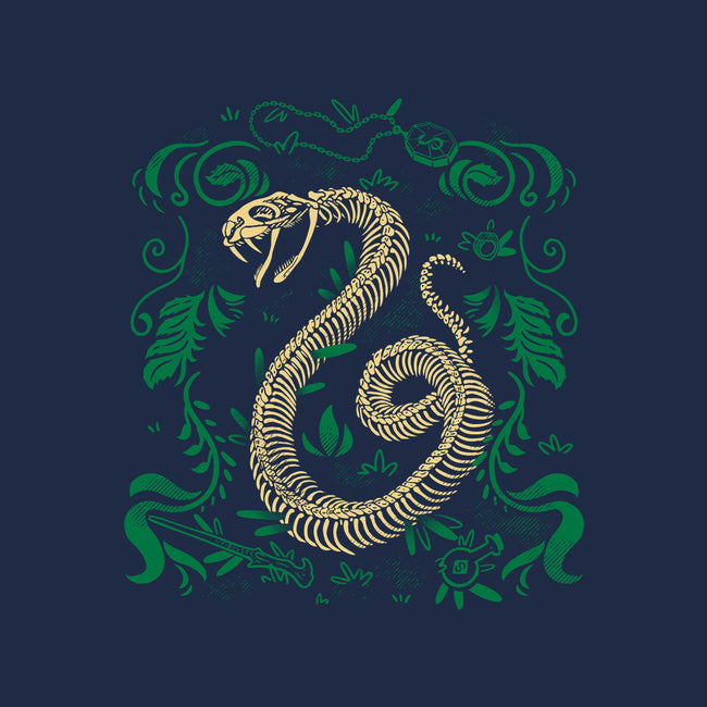 Wizardy Snake Fossil-None-Fleece-Blanket-estudiofitas