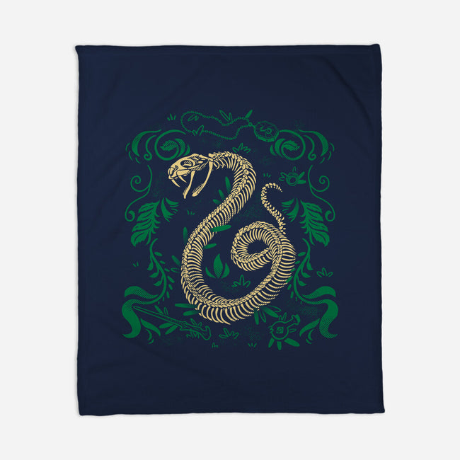 Wizardy Snake Fossil-None-Fleece-Blanket-estudiofitas