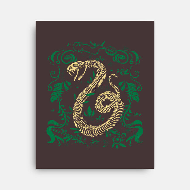 Wizardy Snake Fossil-None-Stretched-Canvas-estudiofitas