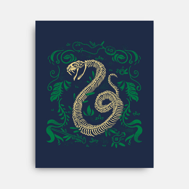 Wizardy Snake Fossil-None-Stretched-Canvas-estudiofitas