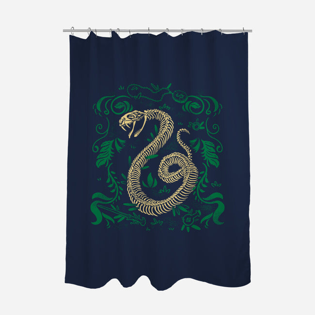 Wizardy Snake Fossil-None-Polyester-Shower Curtain-estudiofitas