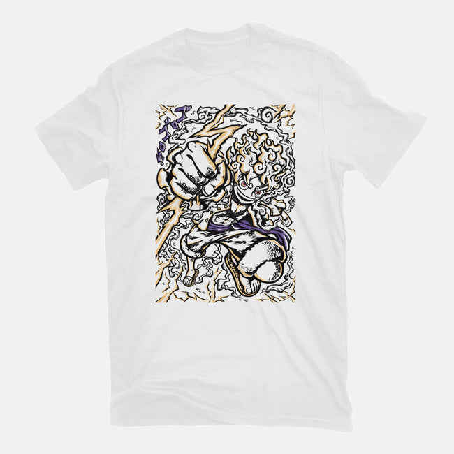 Luffy Gear 5-Womens-Fitted-Tee-Panchi Art