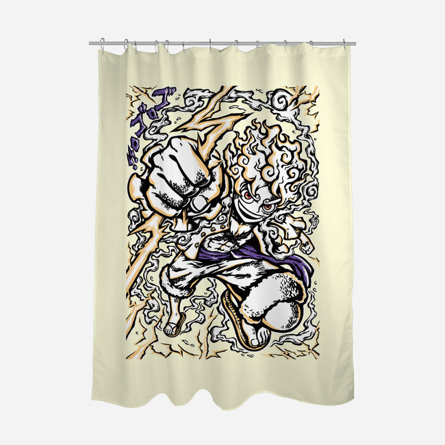 Luffy Gear 5-None-Polyester-Shower Curtain-Panchi Art