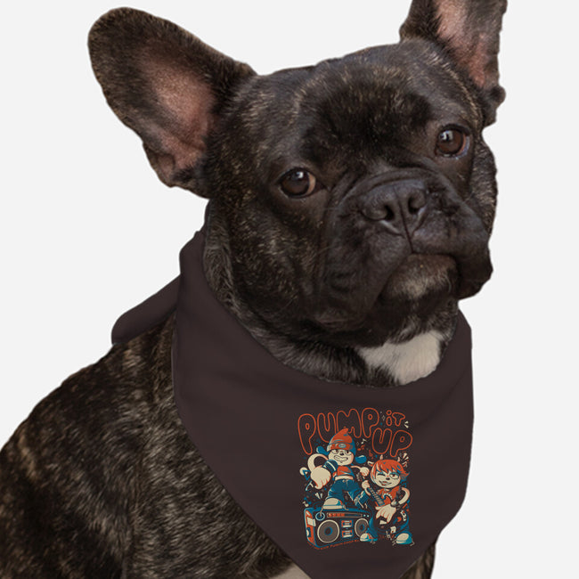 Pump It Up-Dog-Bandana-Pet Collar-eduely