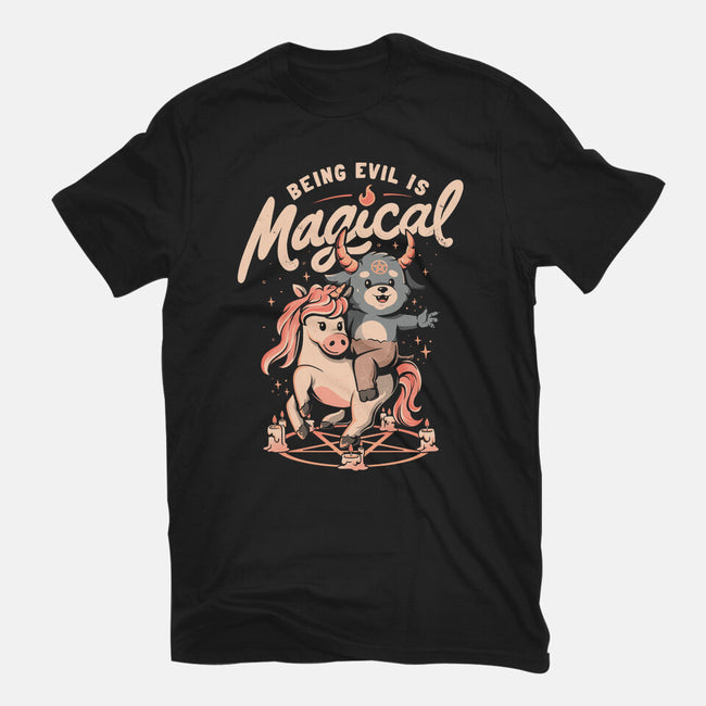 Being Evil Is Magical-Unisex-Basic-Tee-eduely