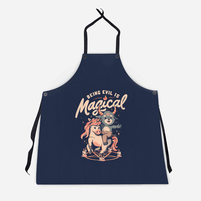 Being Evil Is Magical-Unisex-Kitchen-Apron-eduely