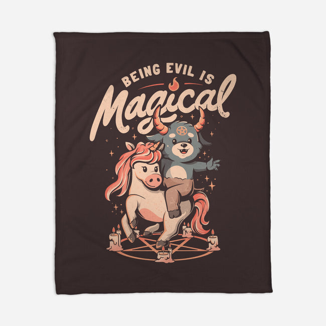 Being Evil Is Magical-None-Fleece-Blanket-eduely