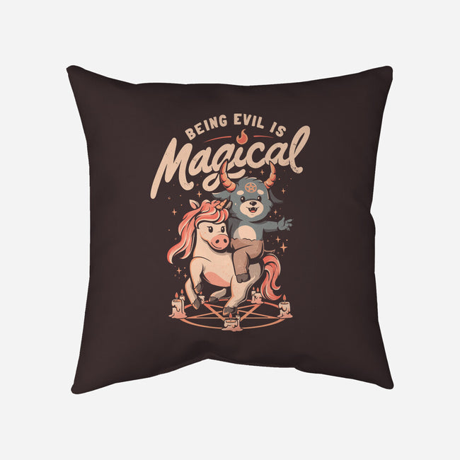 Being Evil Is Magical-None-Removable Cover-Throw Pillow-eduely