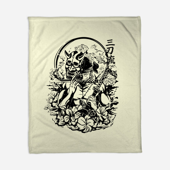 Zoro Samurai Tattoo-None-Fleece-Blanket-fanfabio